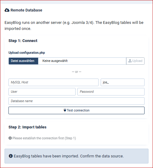 Data Source - Remote Database