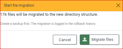 First, the migration is started