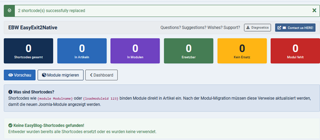 The ebw_easyexit2native package contains two modules that can replace the ones shown above.